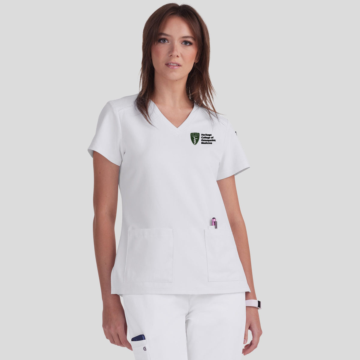 Ohio University Cardi Top | White