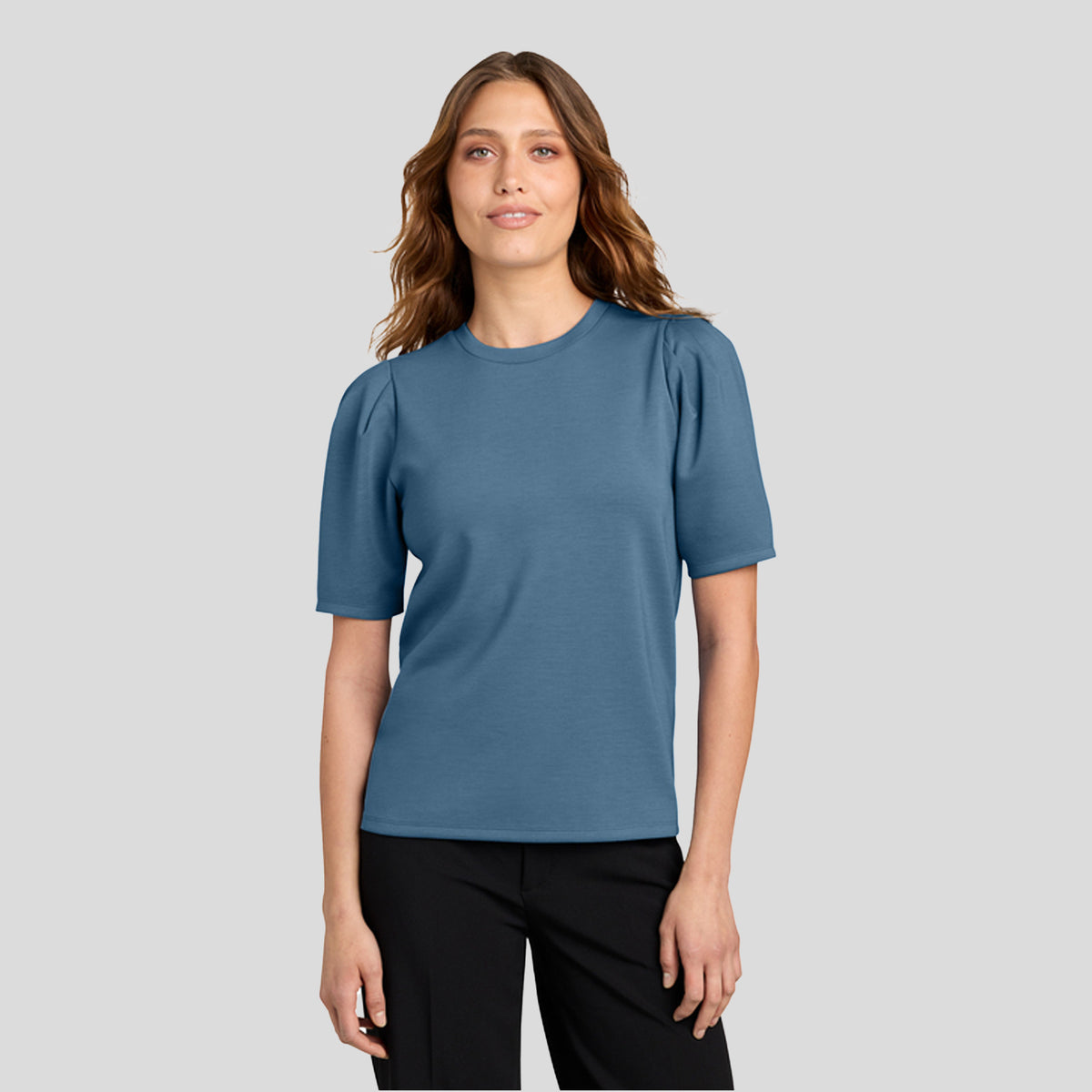 Women’s Short Sleeve Lite Spacer Top | Harbor Blue