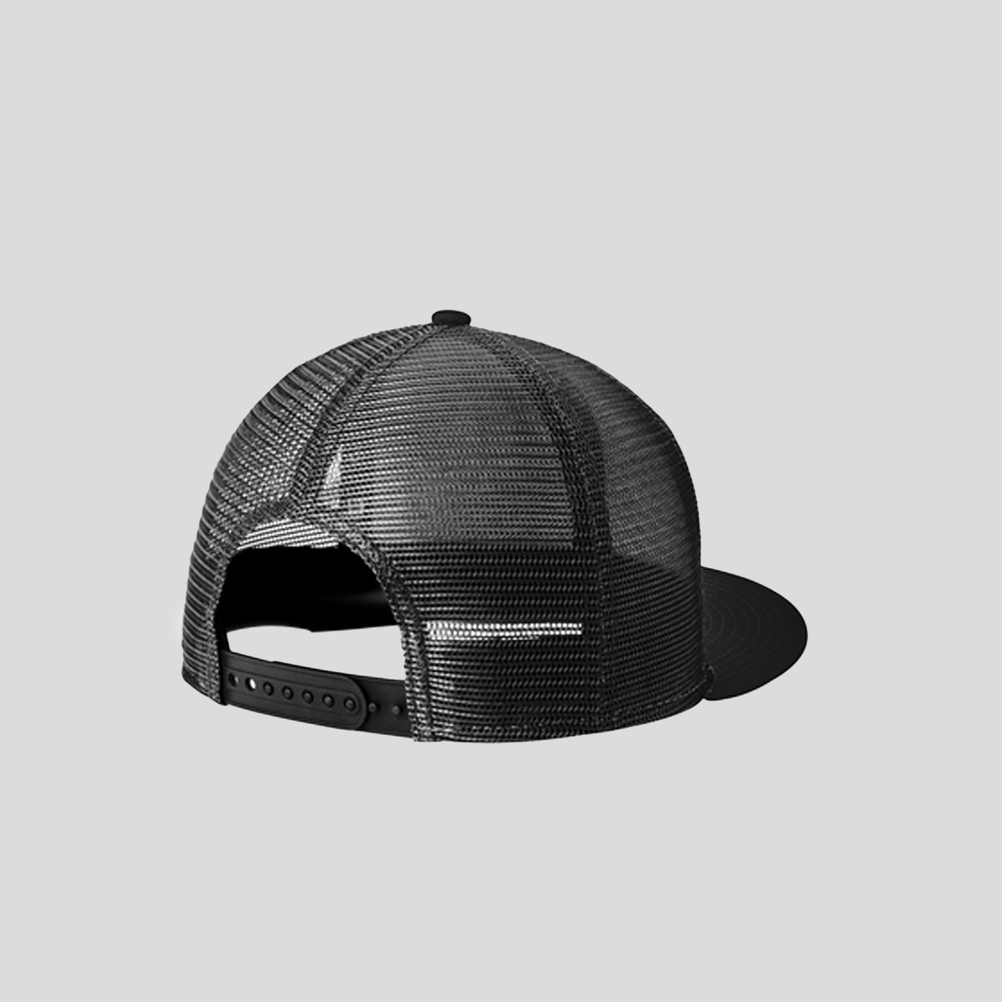 Standard Fit Snapback Trucker Cap | Black/Black